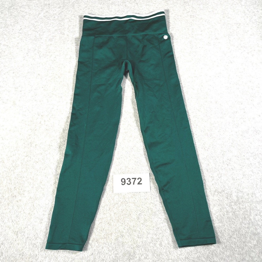 Penn Pique Leggings Womens Medium Green Nylon Stretch High Waisted Workout